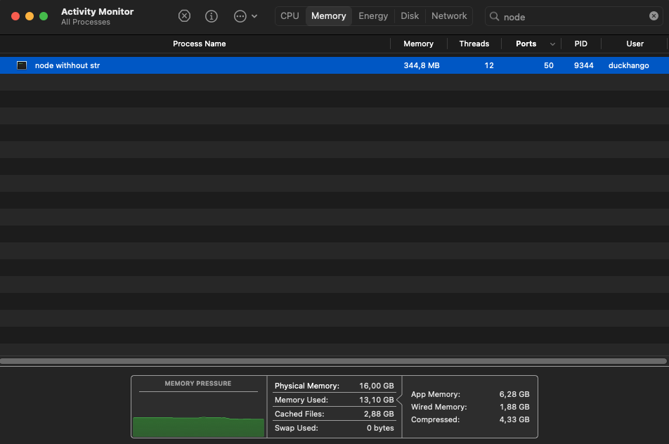 Process node lúc này phải dùng 1 lượng RAM khá lớn để store data